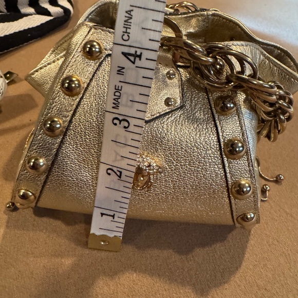 Versace "Authentic" Gold Bucket Evening Bag - Picture 15 of 15